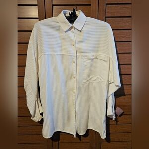 Tahari White Textured Fabric